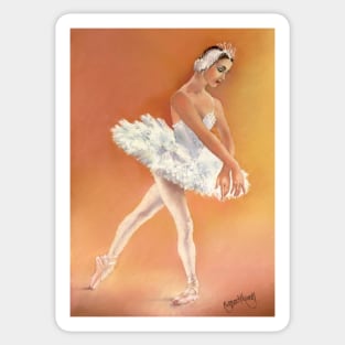 Odette Dancing in Swan Lake Sticker